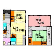 部谷貸家の間取り画像