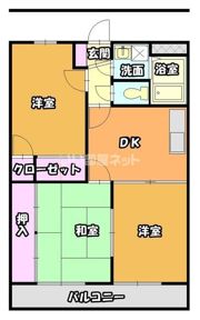 アベニールBの間取り画像