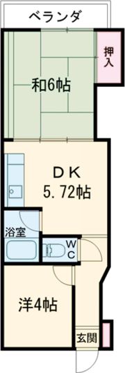 横浜ハイツの間取り画像