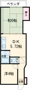 横浜ハイツの間取り画像
