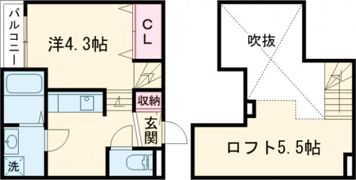 Y'sスクエア三里町の間取り画像