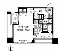 レジディア市ヶ谷の間取り画像