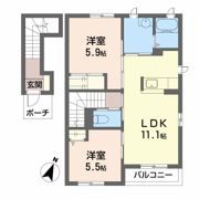 シャーメゾン狐島の間取り画像