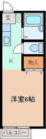 スクエアハウスコバヤシAの間取り画像
