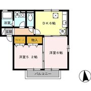 セジュール楽楽 Cの間取り画像