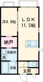 コンフォート新栄町駅の間取り画像