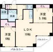 ペコラ広小路の間取り画像