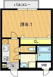 シャルレ1番館の間取り画像