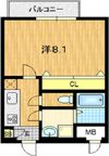 シャルレ1番館の間取り画像