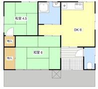 山崎ハイツの間取り画像