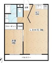 昭和コーポ武蔵村山Ⅰの間取り画像