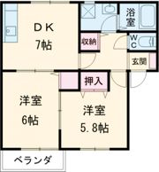 シェモア元町B棟の間取り画像