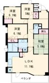 プラネスーペリア西大寺国見町の間取り画像