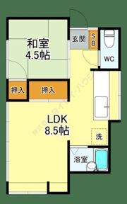 あさひ住宅 6号の間取り画像