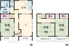 吹上テラスハウスの間取り画像