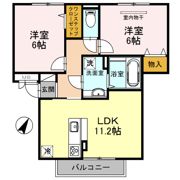 パレス上野芝の間取り画像
