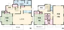 西船迫1丁目戸建の間取り画像