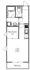 poblenouの間取り画像