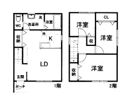 長久手市戸建賃貸 黒の家の間取り画像