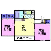 すずらんレジデンスの間取り画像