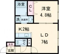 アーバン文教大前B棟の間取り画像
