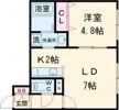 アーバン文教大前B棟の間取り画像