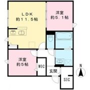 ユアメゾン 富松の間取り画像