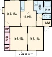 サンフラワー武蔵野台 C棟の間取り画像