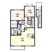 シーザリオ B棟 Bの間取り画像