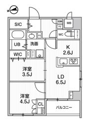 Alivis中野の間取り画像