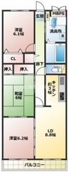 アインズコート勝田台の間取り画像