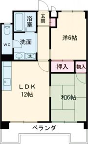 新貝ロイヤルハイツの間取り画像