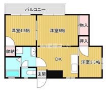 サンライズ都賀の間取り画像
