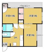 サンライズ都賀の間取り画像