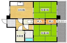 山陽グランドハイツの間取り画像