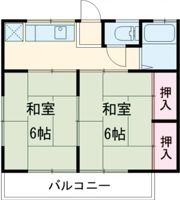コーポうつきの間取り画像