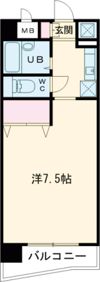 メトロノーム中島の間取り画像