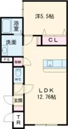 コスモKITANOの間取り画像