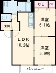 グランベールの間取り画像
