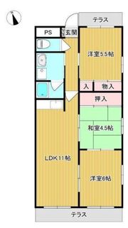 白本マンションの間取り画像