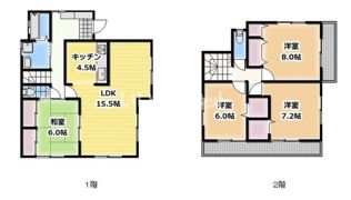若泉貸家の間取り画像