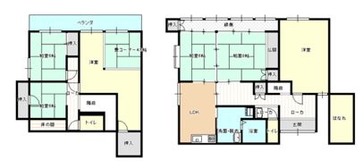 弥生ケ丘貸家2（10-386）の間取り画像