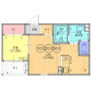 F+style東大阪本庄1号館の間取り画像