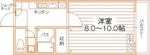 YNG西坂Ⅴの間取り画像