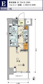 スカイコート中村橋第2の間取り画像
