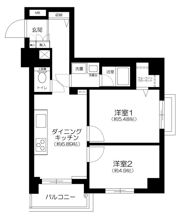 グランシャリオ国立の間取り画像