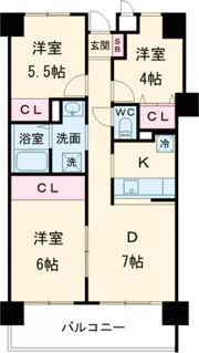 ライオンズマンション大阪狭山弐番館の間取り画像