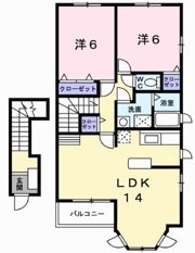 ラ・レーヴ アンの間取り画像
