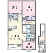 グランメゾンⅢの間取り画像