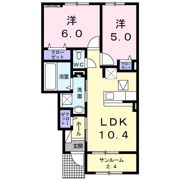 プレジールⅡの間取り画像
